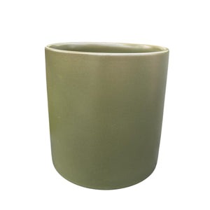 Olive Green Ceramic Plant Cover Pot