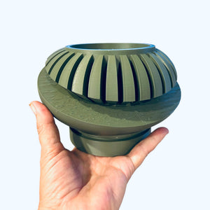 Designer Eco-Friendly Plant Pot with Drainage & Drip Tray