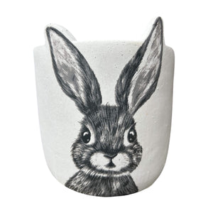 Rabbit Cement Cover Pot