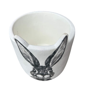 Rabbit Cement Cover Pot