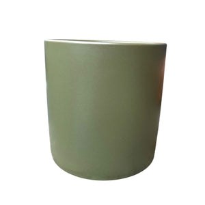 Olive Green Ceramic Cover Pot