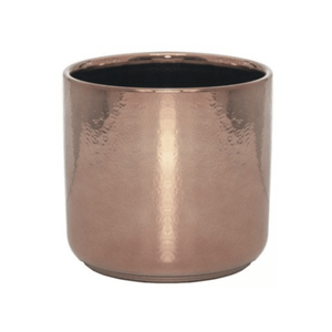 Rose coloured plant cover pot