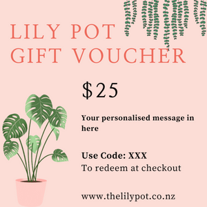 Lily Pot Gift Voucher (personalised)