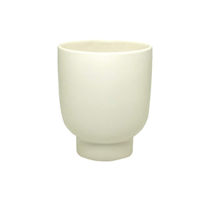 white ceramic plant cover pot